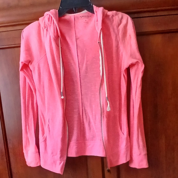 🧡🩷Orange Zip-Up Hoodie🩷🧡 - Picture 3 of 5